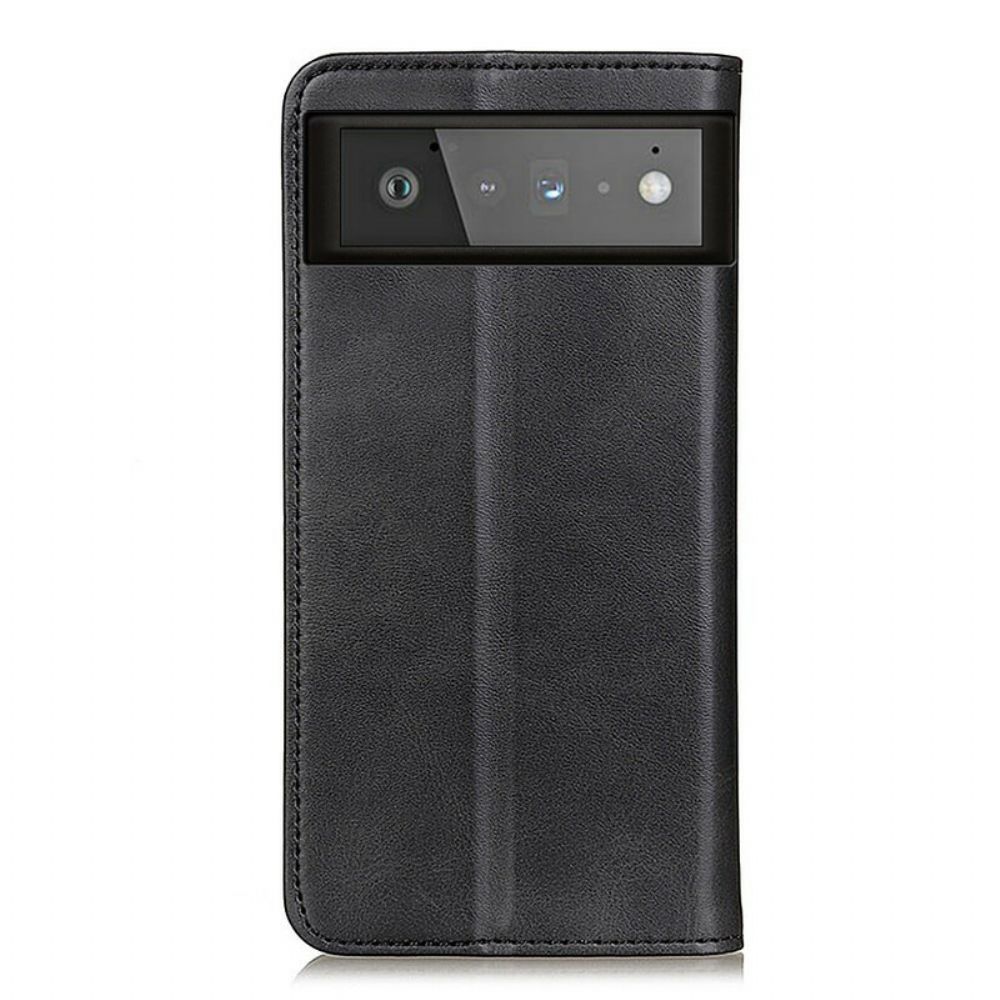 Schutzhülle Für Google Pixel 6 Flip Case Mattes Spaltleder