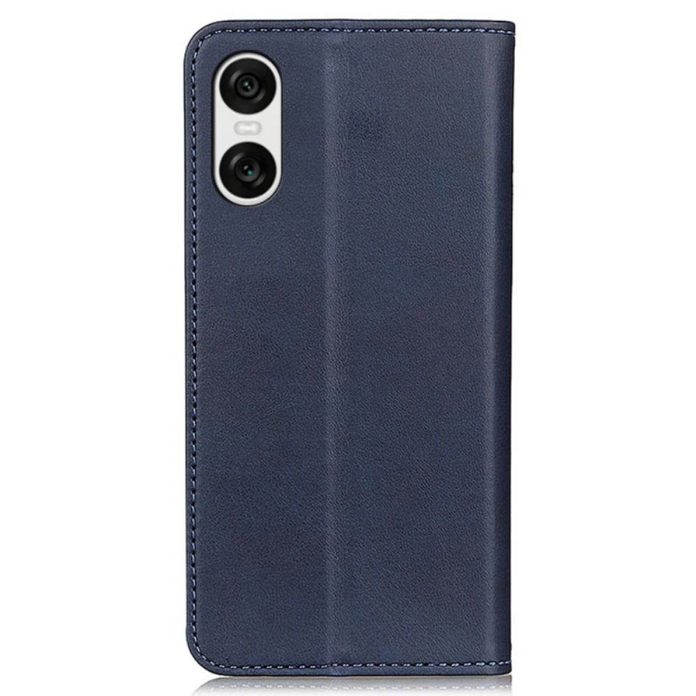 Flip Case Für Sony Xperia 10 Vi Spaltleder