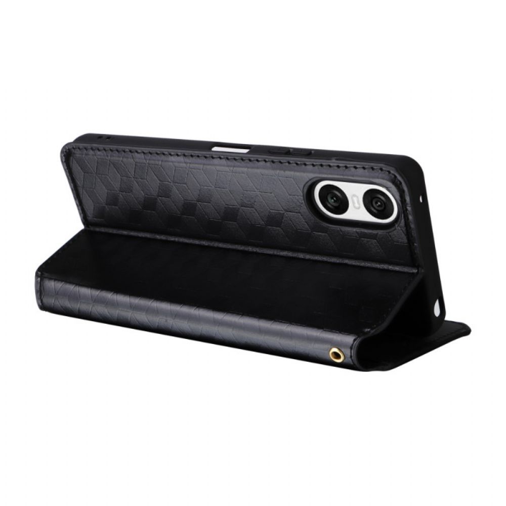 Flip Case Sony Xperia 10 Vi Handyhülle 3d-diamanten