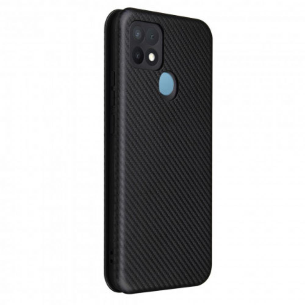 Schutzhülle Für Oppo A15 Flip Case Farbiges Carbon-silikon