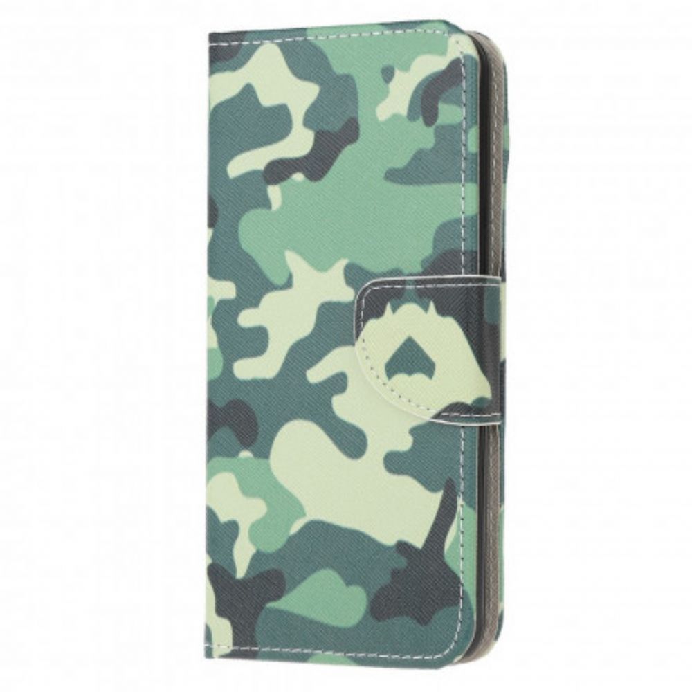 Flip Case Für Moto G9 Plus Militärische Tarnung