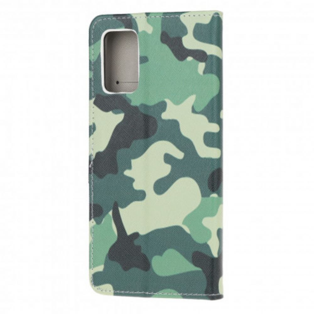 Flip Case Für Moto G9 Plus Militärische Tarnung