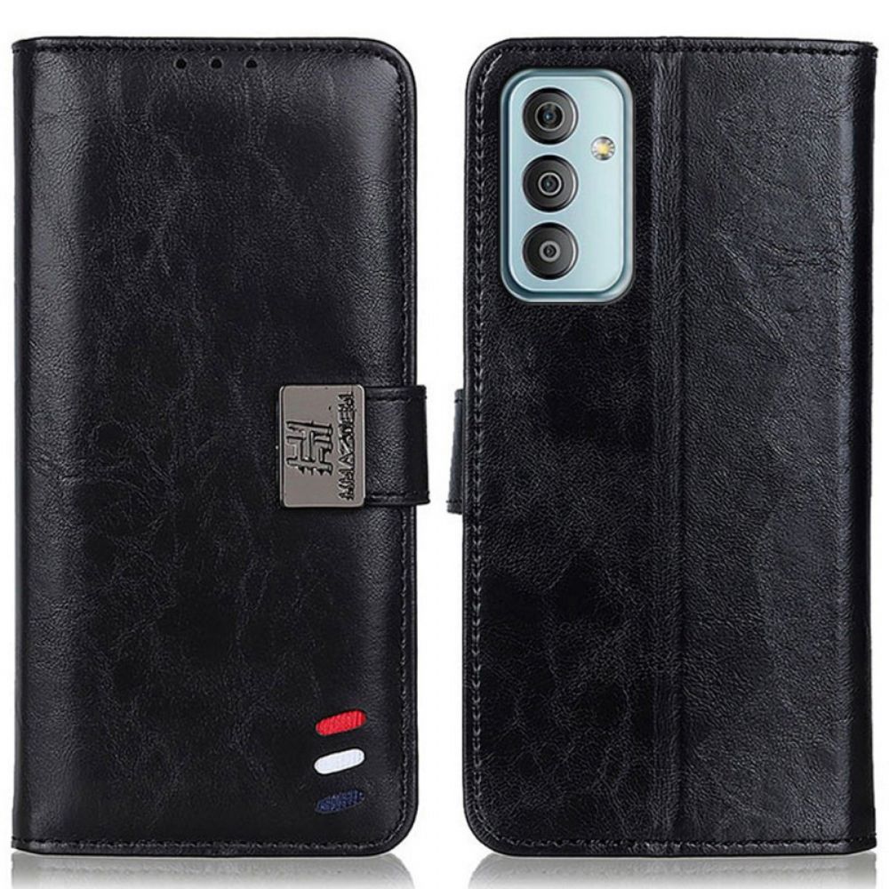 Flip Case Für Samsung Galaxy M23 5G Dreifarbig