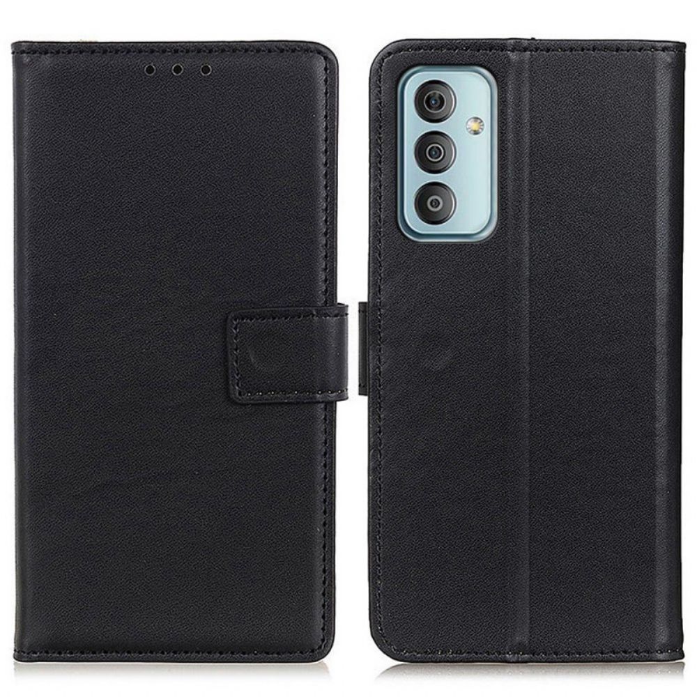 Flip Case Für Samsung Galaxy M23 5G Einfacher Lederstil