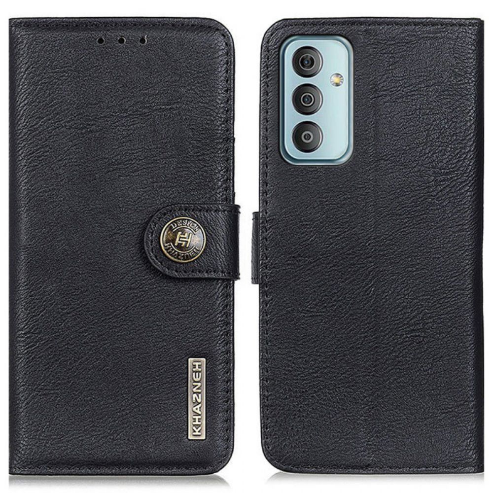 Flip Case Für Samsung Galaxy M23 5G Khazneh Lederstil