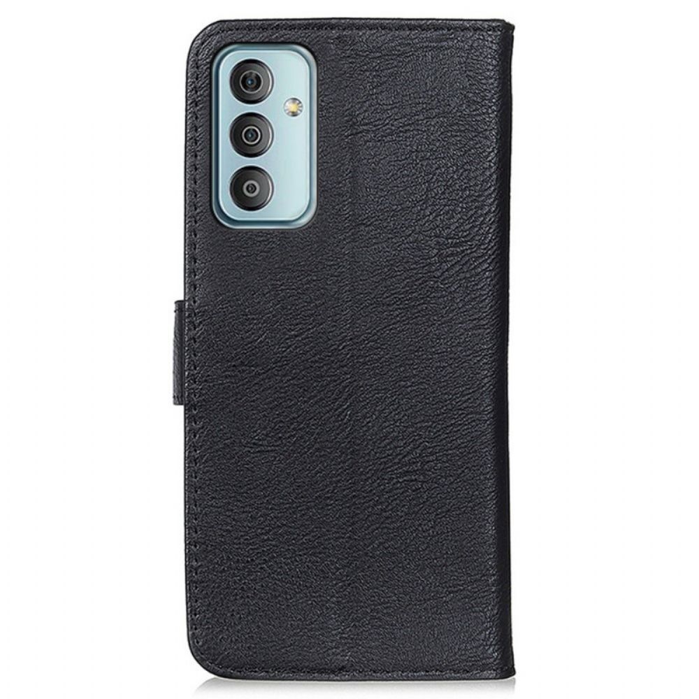 Flip Case Für Samsung Galaxy M23 5G Khazneh Lederstil