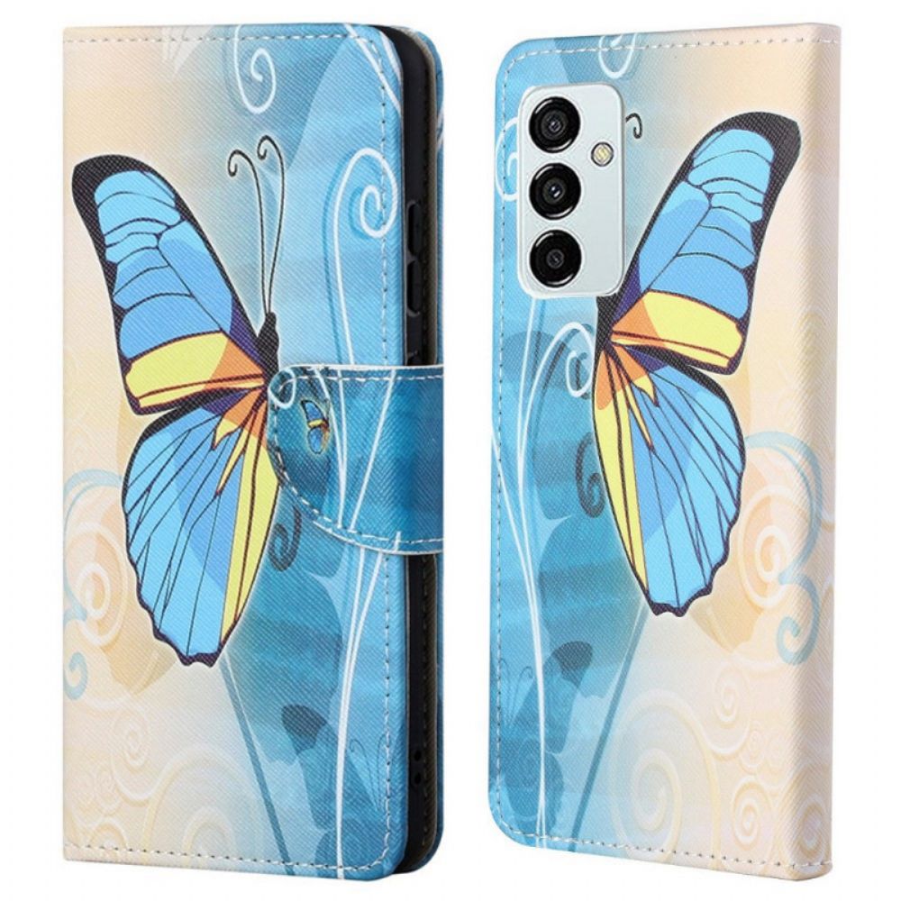 Flip Case Für Samsung Galaxy M23 5G Königlicher Schmetterling