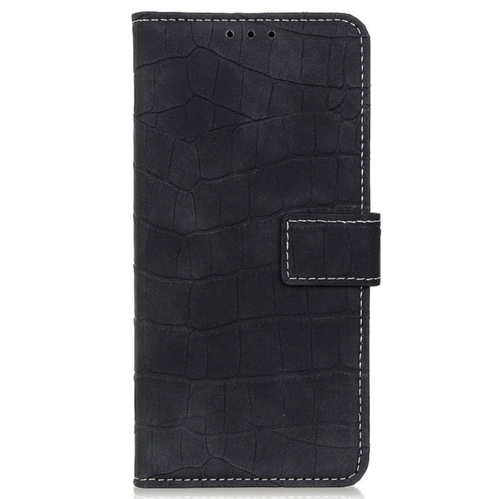 Flip Case Für Samsung Galaxy M23 5G Krokodilleder-stil