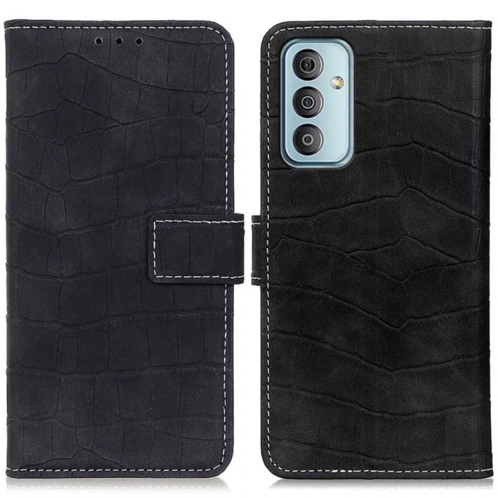 Flip Case Für Samsung Galaxy M23 5G Krokodilleder-stil