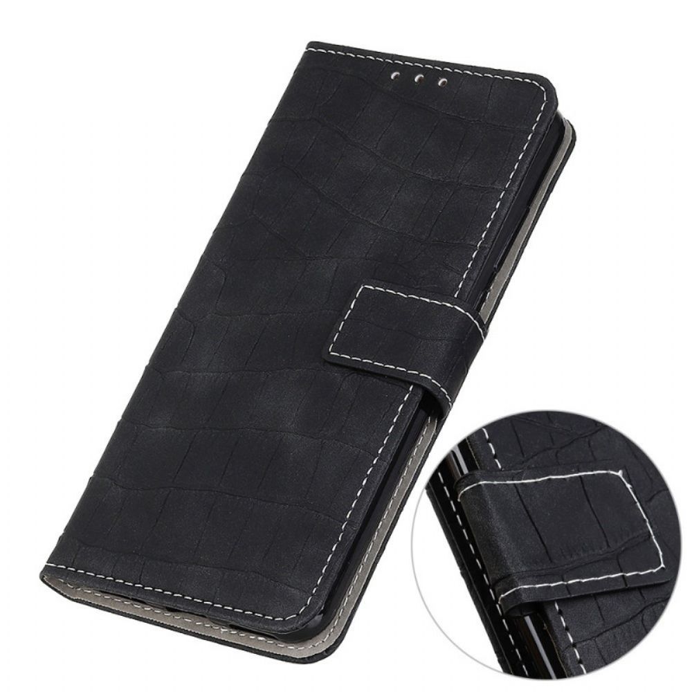 Flip Case Für Samsung Galaxy M23 5G Krokodilleder-stil