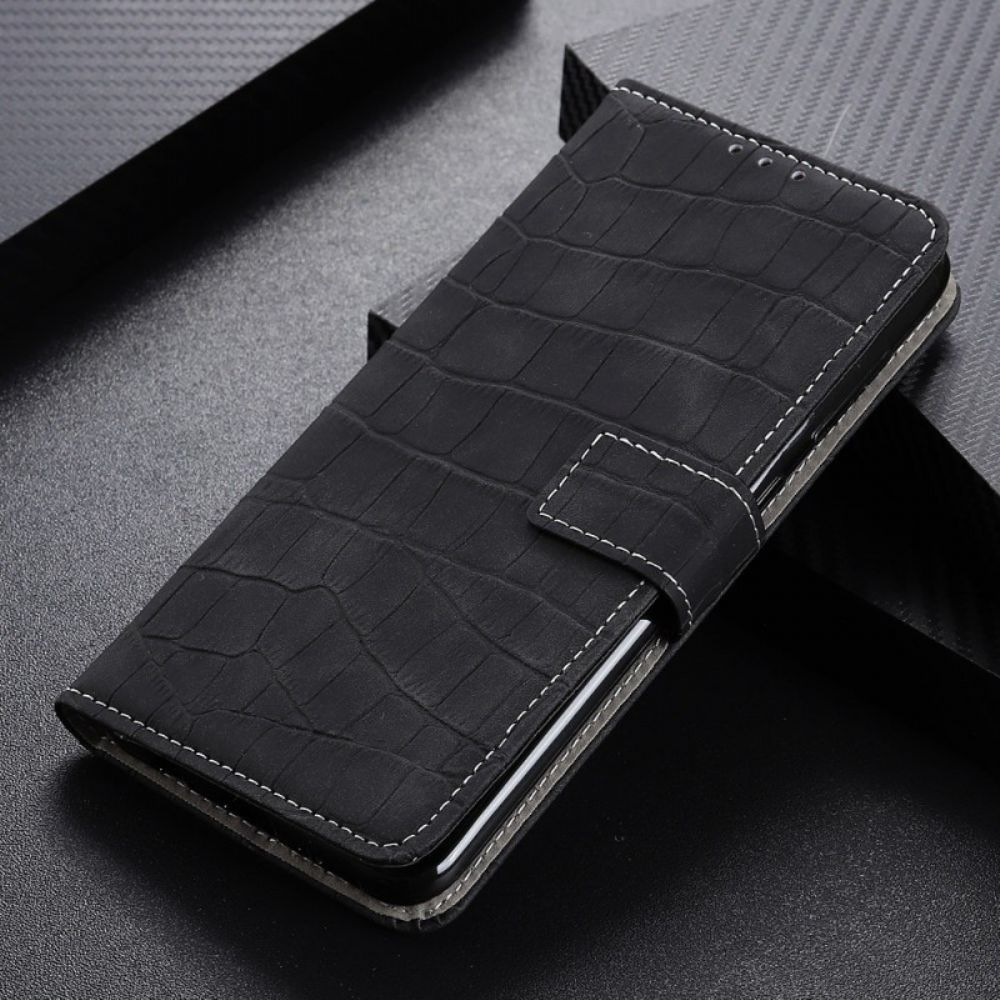 Flip Case Für Samsung Galaxy M23 5G Krokodilleder-stil