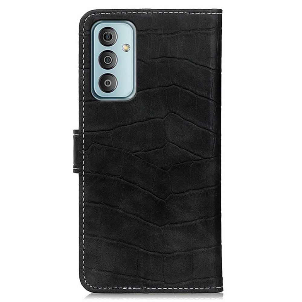 Flip Case Für Samsung Galaxy M23 5G Krokodilleder-stil