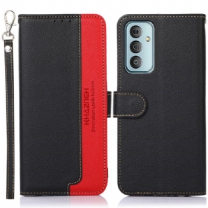 Flip Case Für Samsung Galaxy M23 5G Liche Style Rfid Khazneh