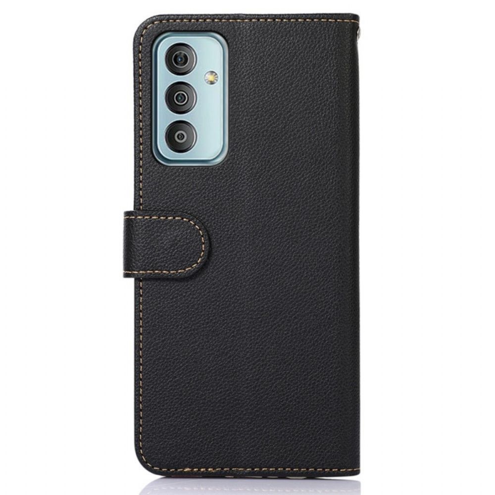 Flip Case Für Samsung Galaxy M23 5G Liche Style Rfid Khazneh