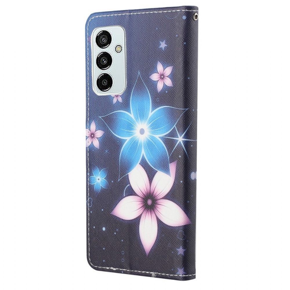 Flip Case Für Samsung Galaxy M23 5G Mondblumen