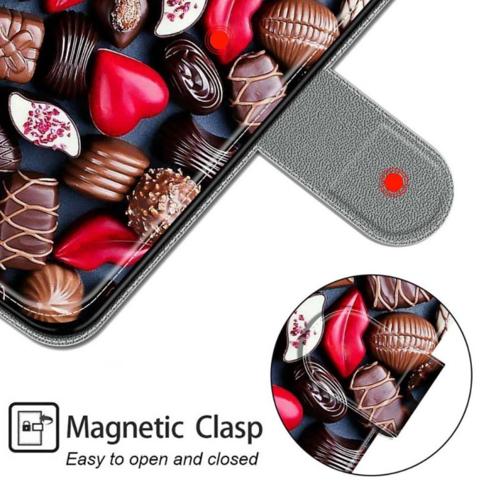 Flip Case Für Samsung Galaxy M23 5G Pralinen