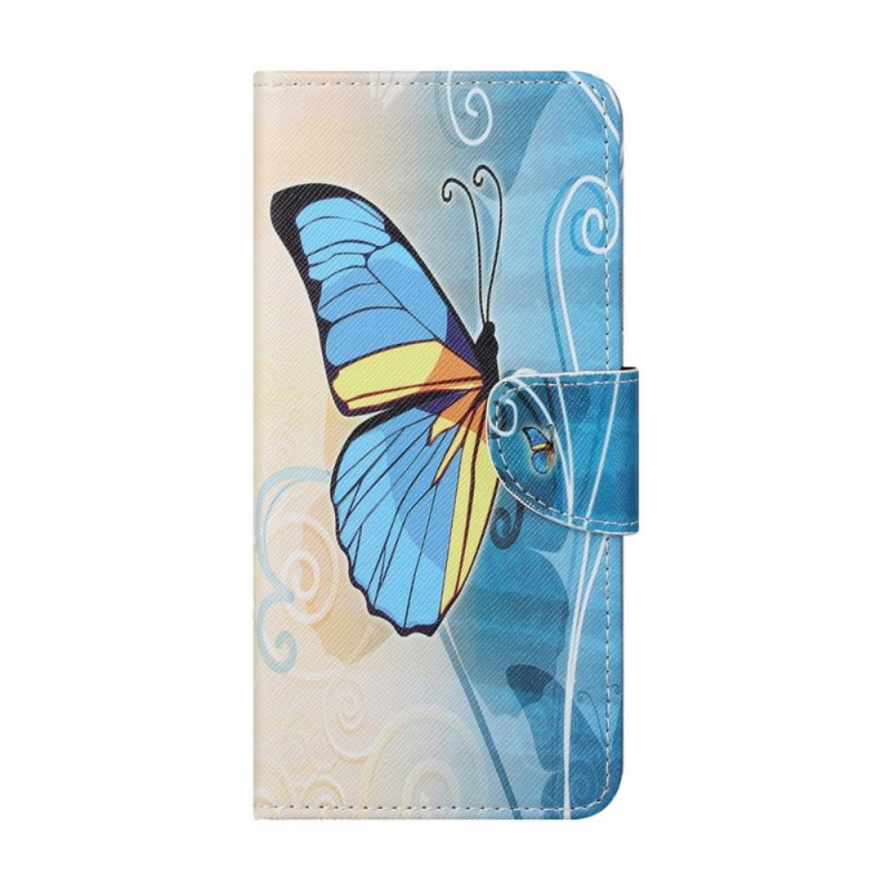 Flip Case Für Samsung Galaxy M23 5G Schmetterling