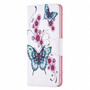 Flip Case Für Samsung Galaxy M23 5G Schöne Schmetterlinge