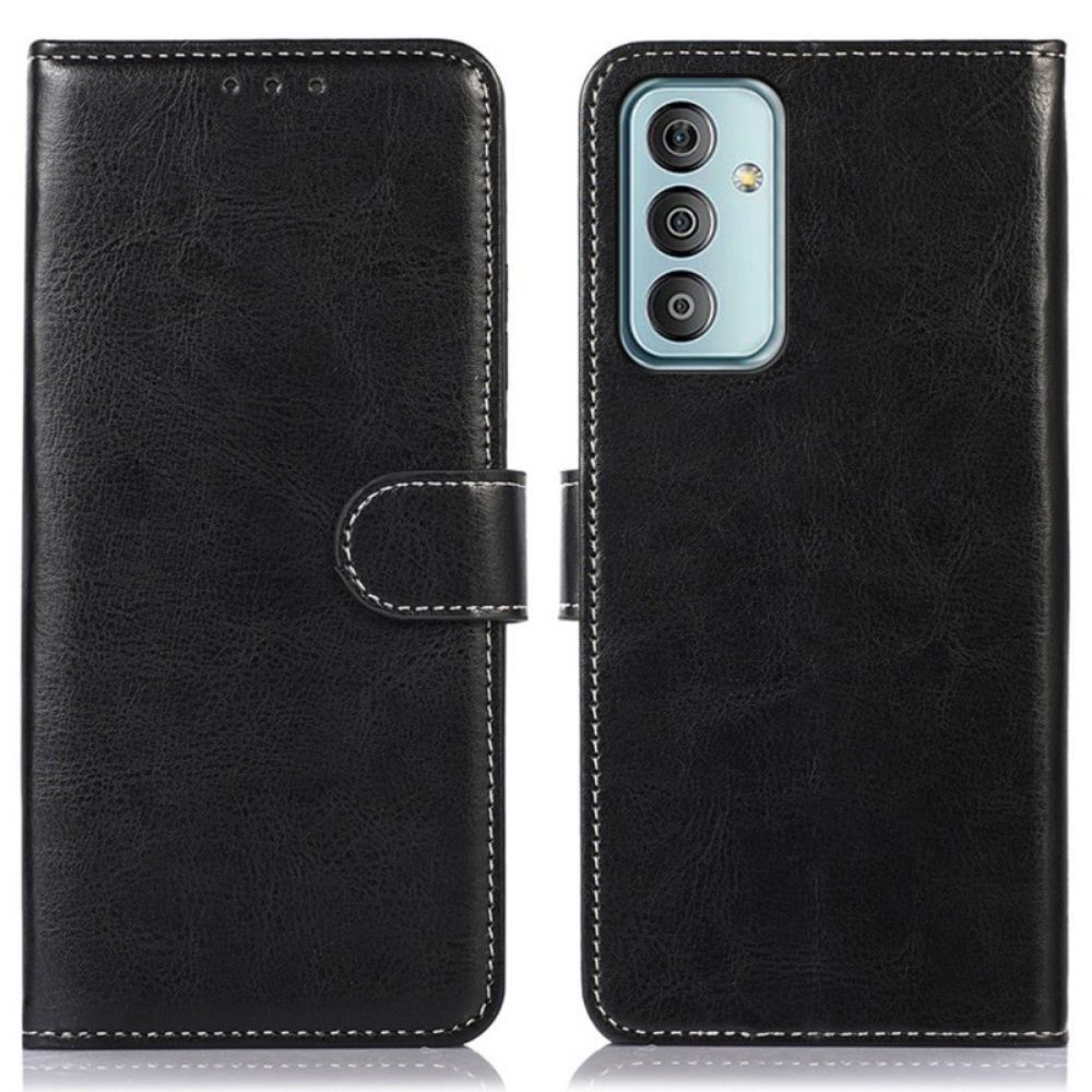 Flip Case Für Samsung Galaxy M23 5G Style Ledernähte