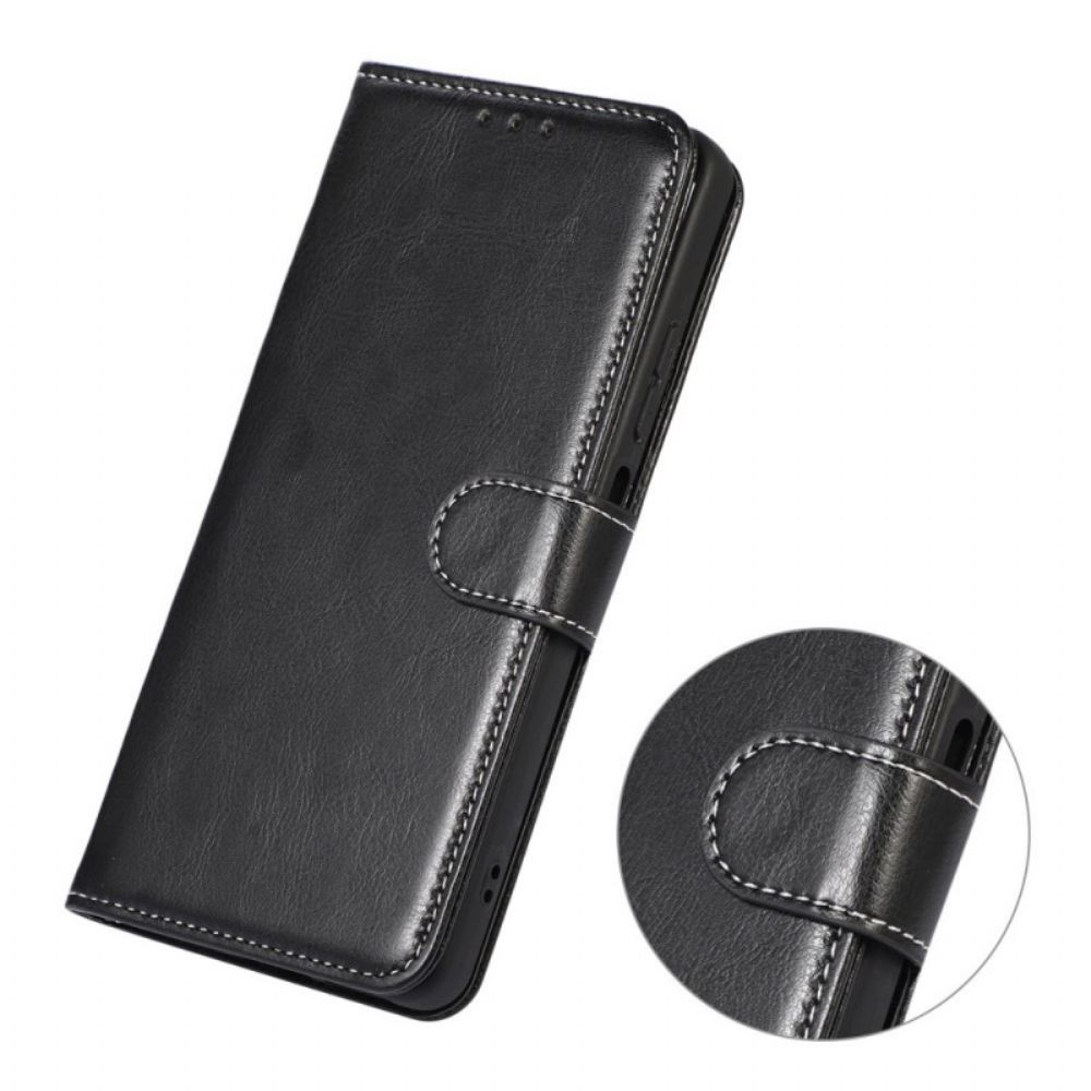 Flip Case Für Samsung Galaxy M23 5G Style Ledernähte