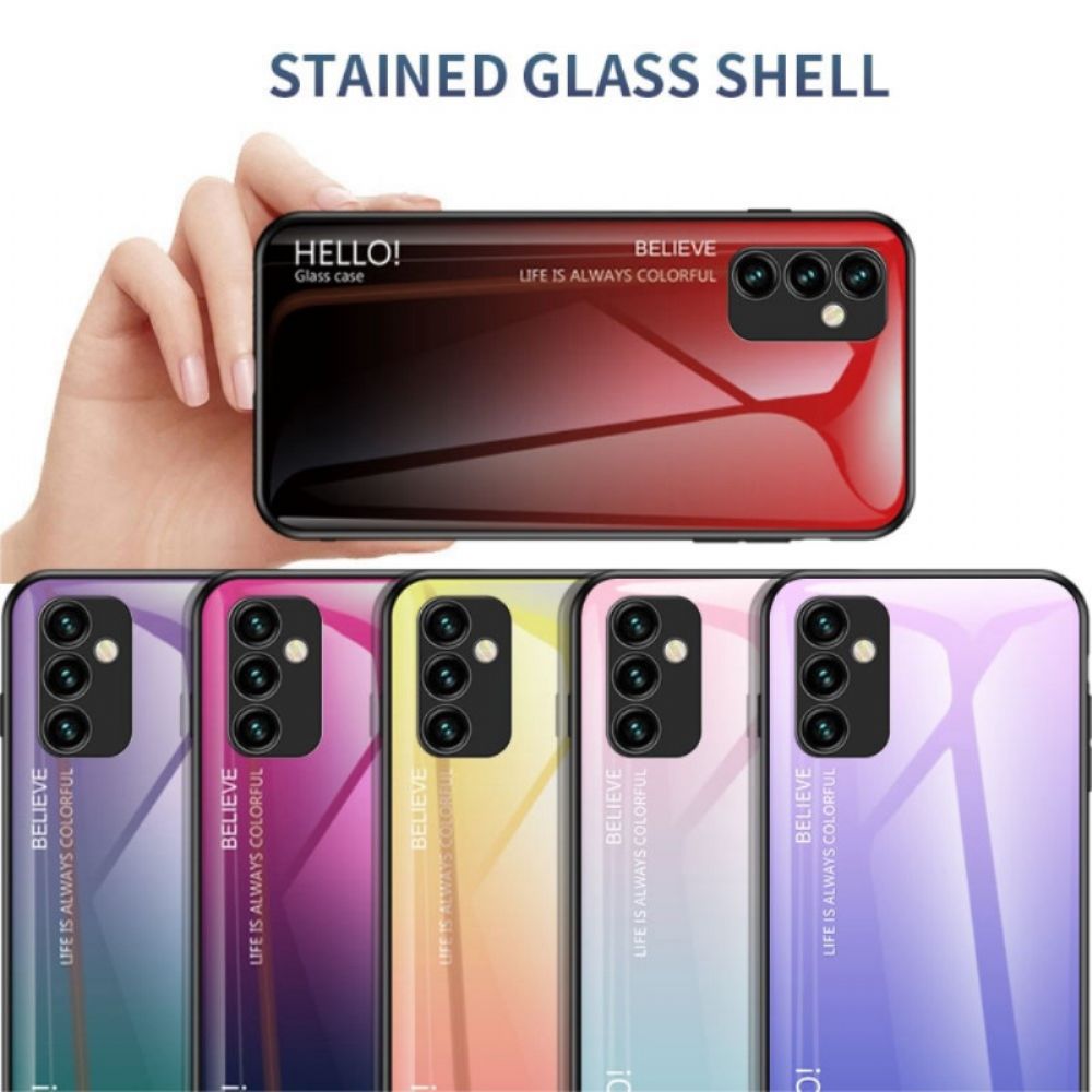 Hülle Für Samsung Galaxy M23 5G Hallo Tempered Glass