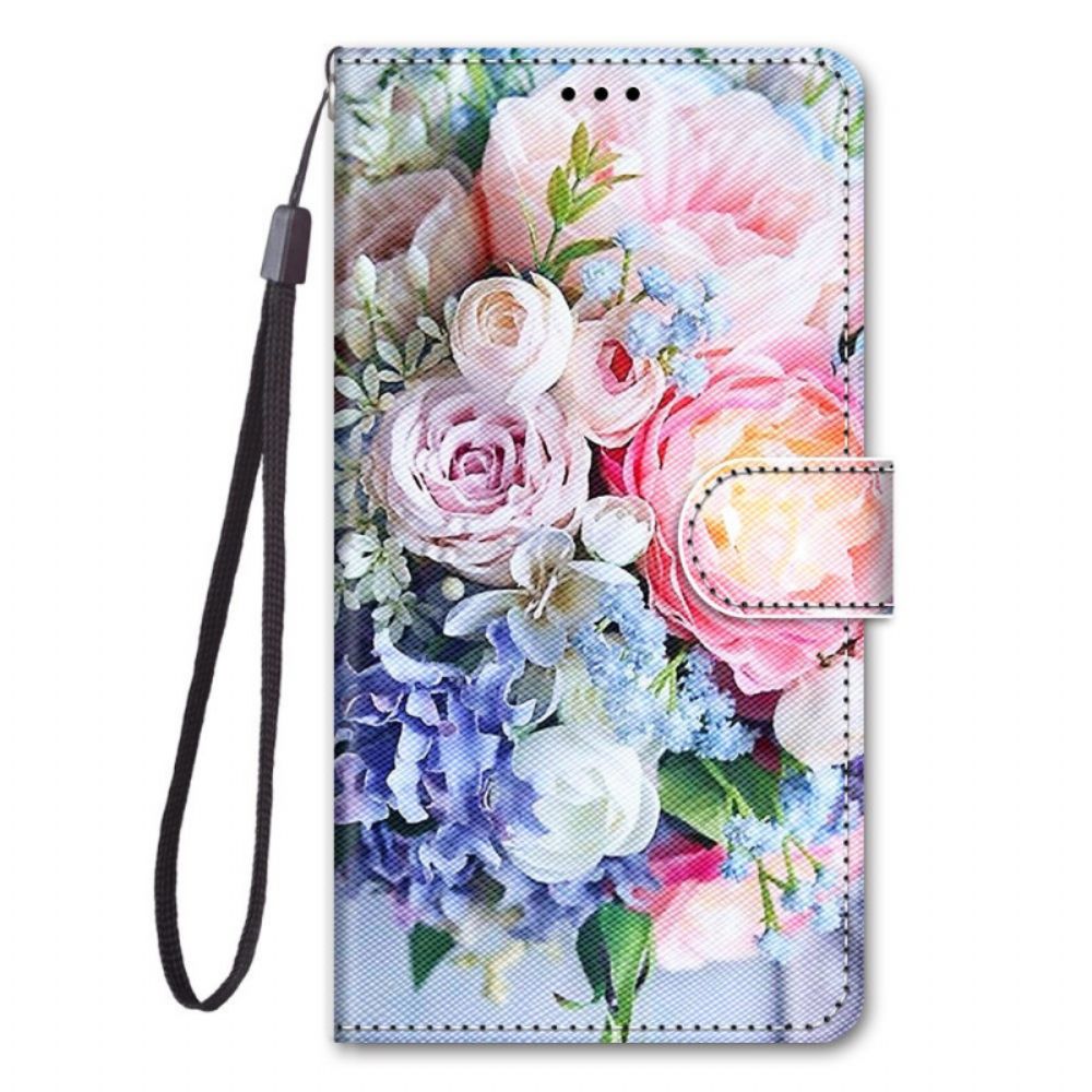 Lederhüllen Für Samsung Galaxy M23 5G Blumenwunder