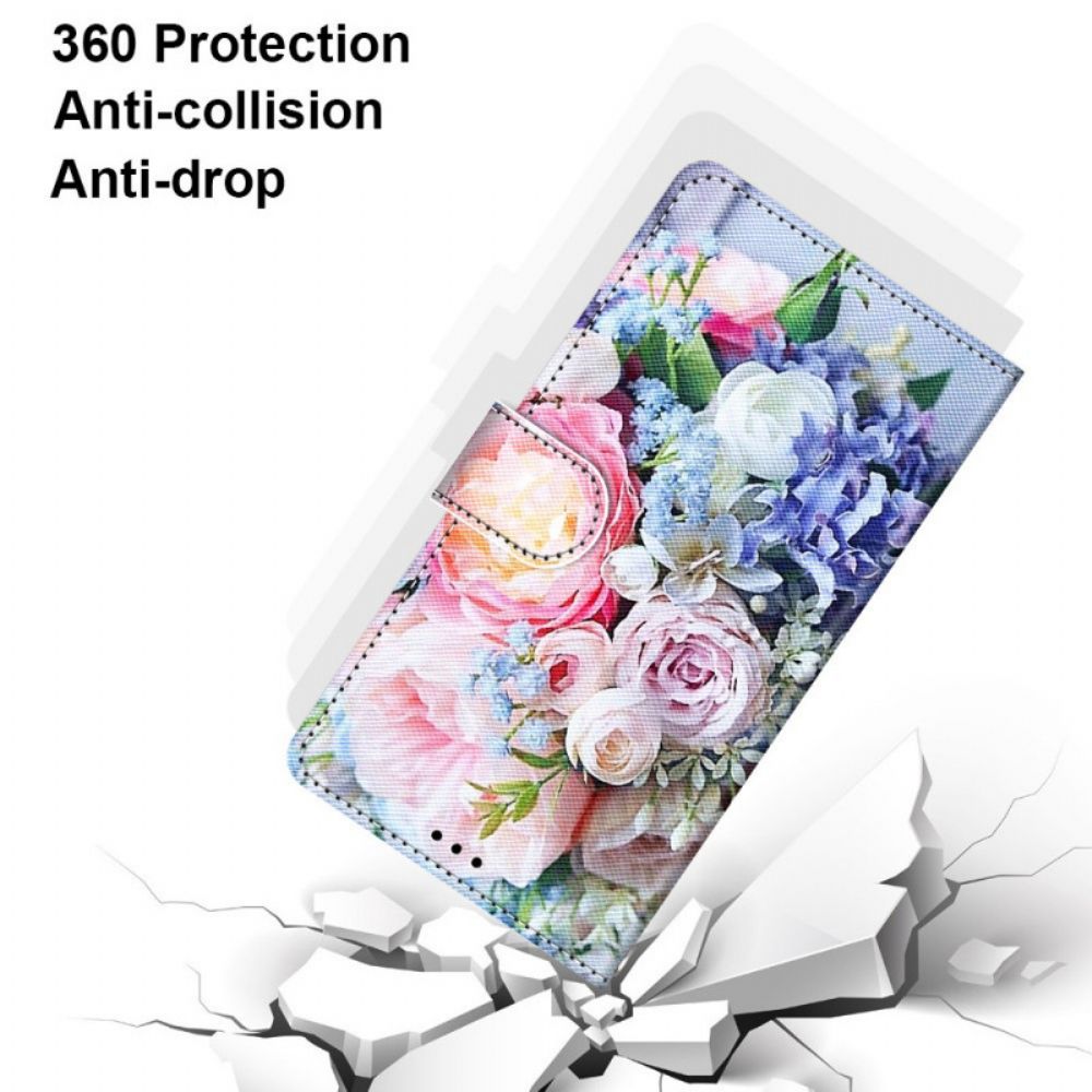 Lederhüllen Für Samsung Galaxy M23 5G Blumenwunder