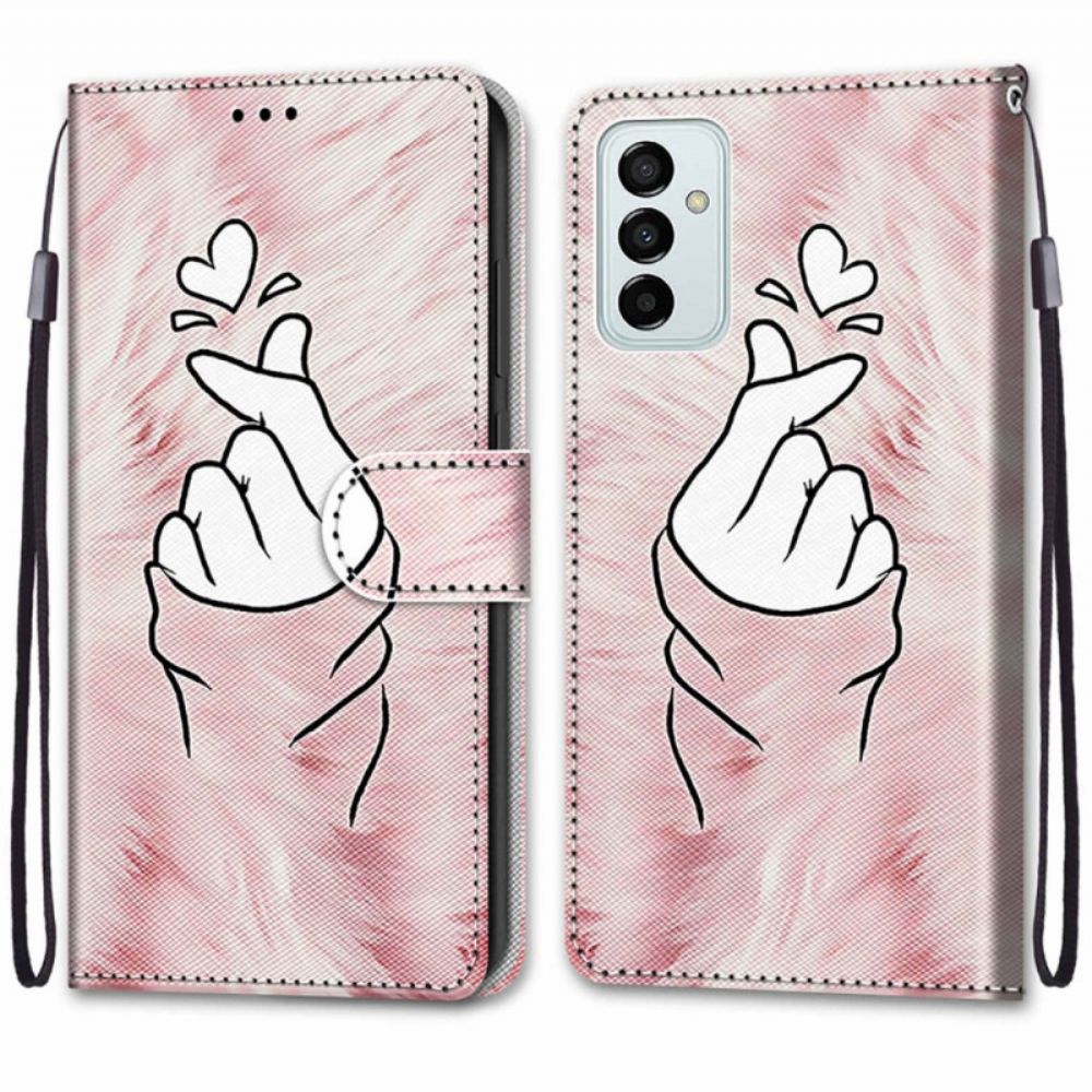 Lederhüllen Für Samsung Galaxy M23 5G Fingerherz