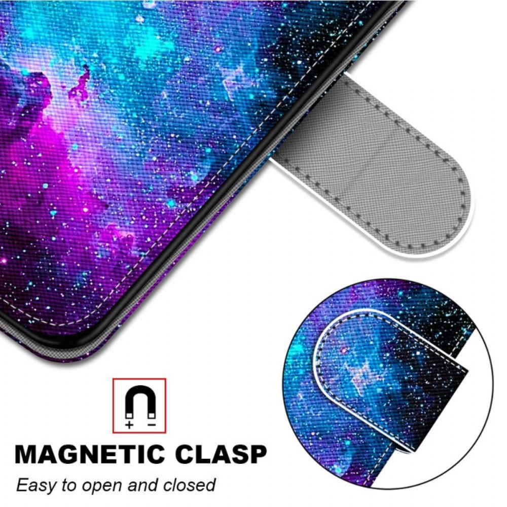 Lederhüllen Für Samsung Galaxy M23 5G Kosmischer Himmel