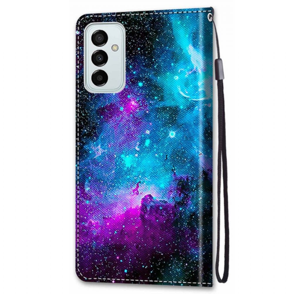 Lederhüllen Für Samsung Galaxy M23 5G Kosmischer Himmel