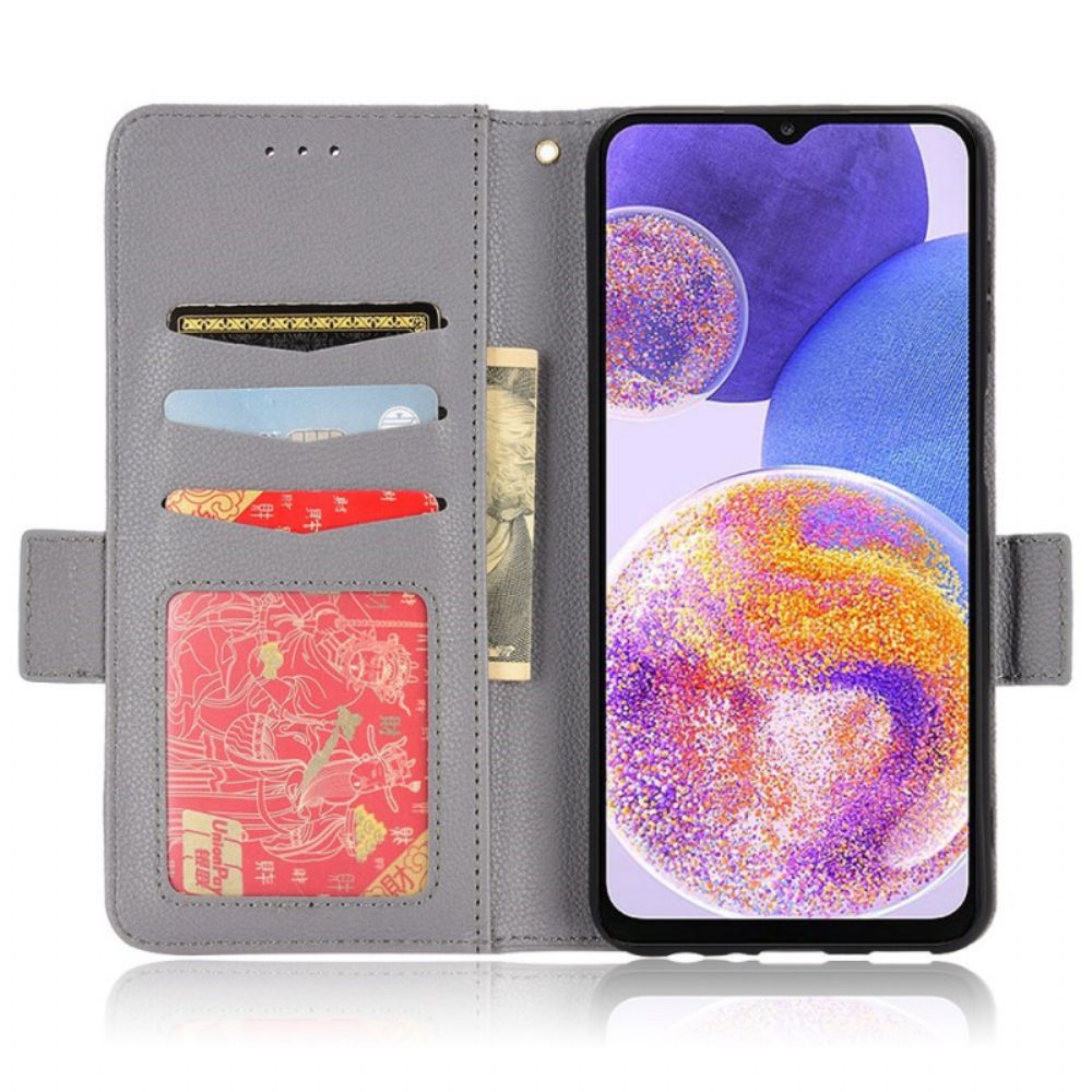 Lederhüllen Für Samsung Galaxy M23 5G Lichi-leder-stil