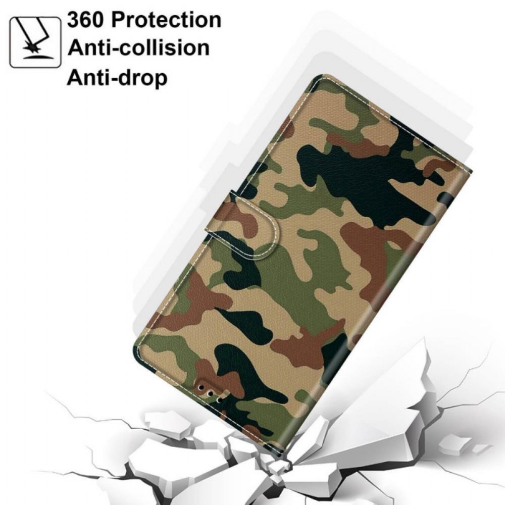 Lederhüllen Für Samsung Galaxy M23 5G Militärische Tarnung