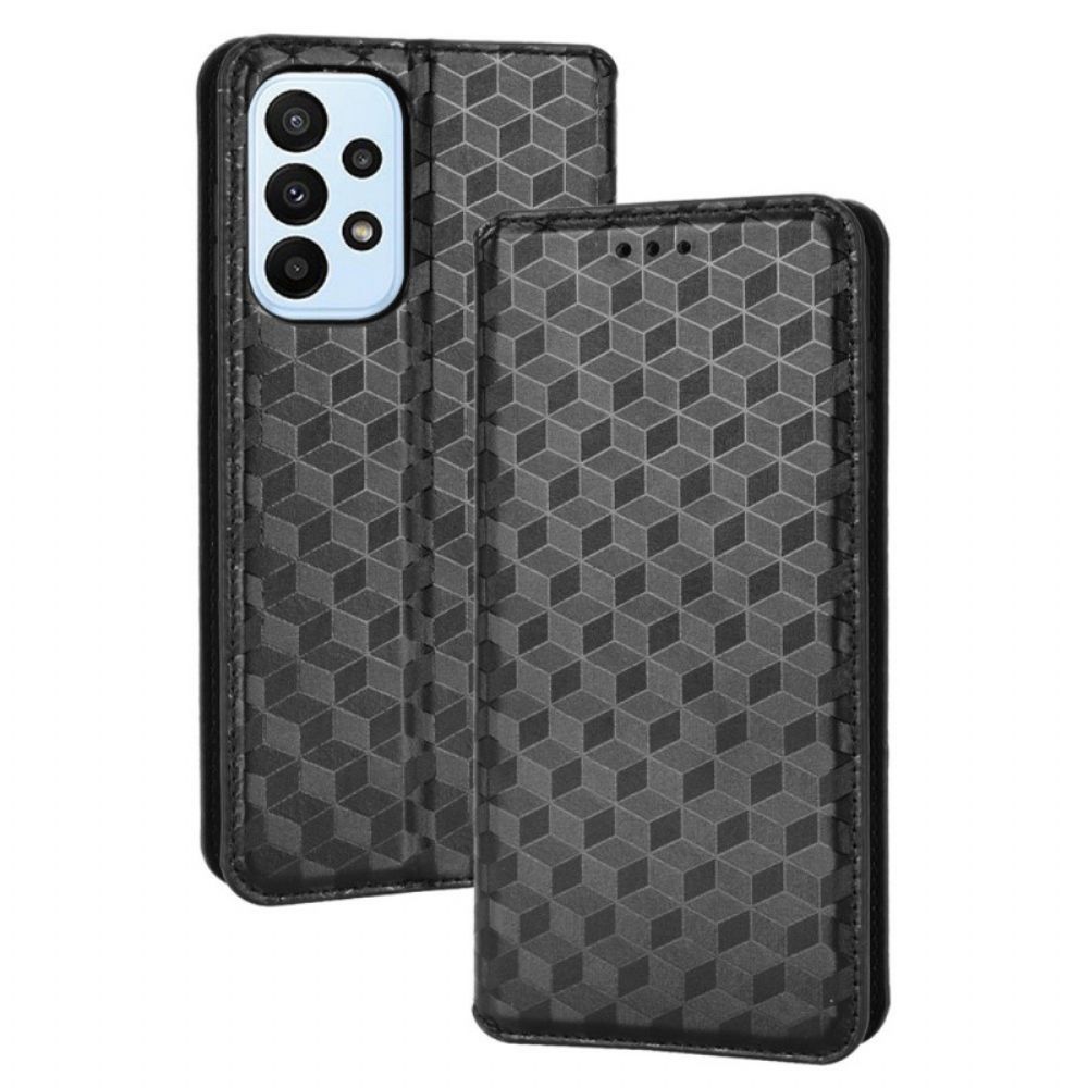 Schutzhülle Für Samsung Galaxy M23 5G Flip Case 3d-würfel Ledereffekt