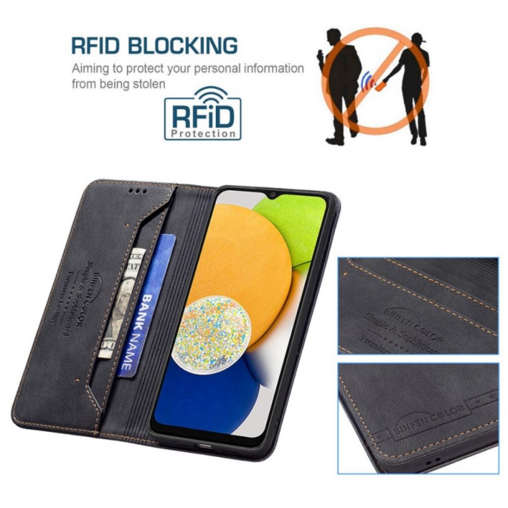 Schutzhülle Für Samsung Galaxy M23 5G Flip Case Binfen Color Rfid Ledereffekt