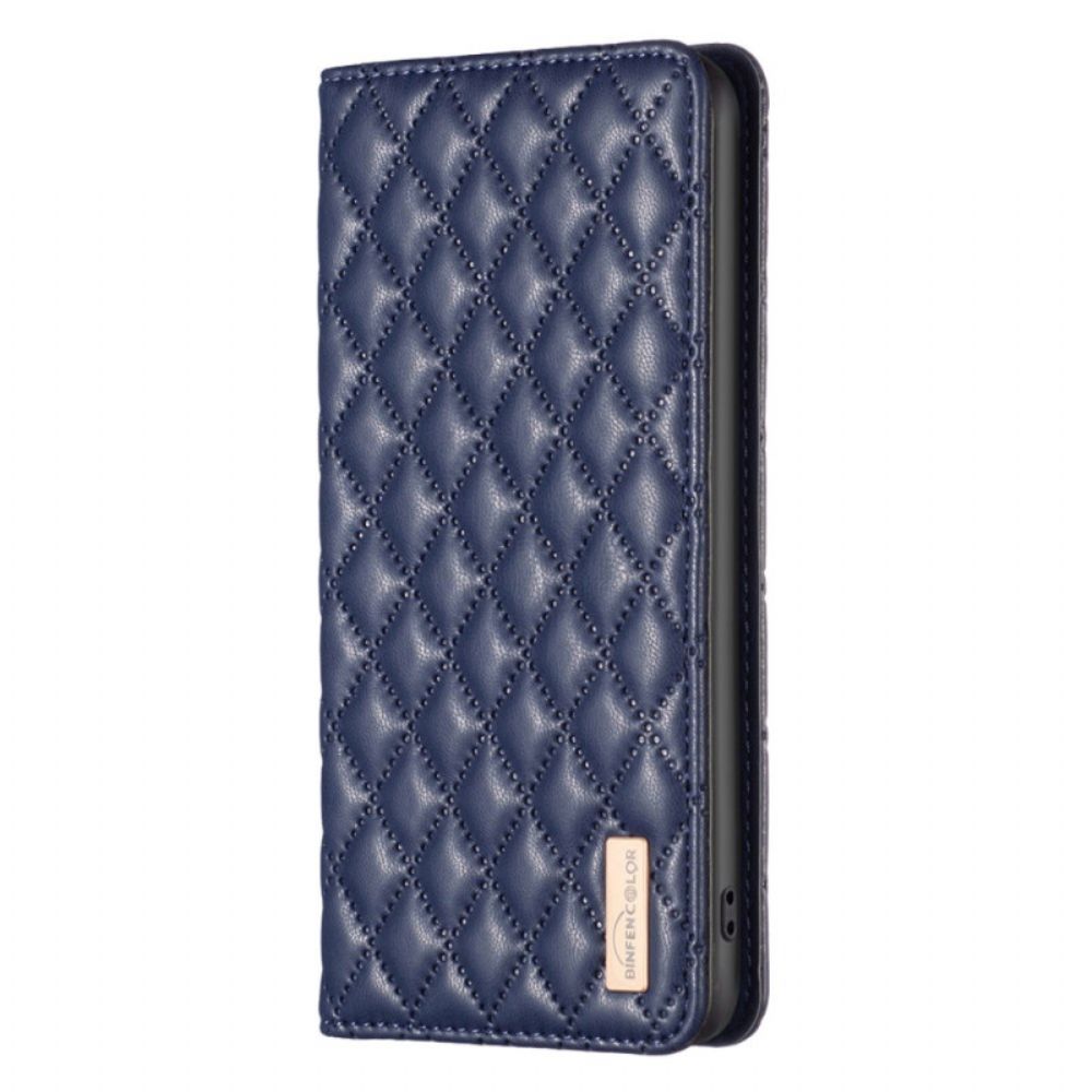 Flip Case Samsung Galaxy A15 Handyhülle Gesteppt Binfen Color