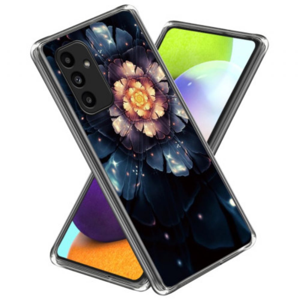 Hülle Für Samsung Galaxy A15 Orangefarbene Blume