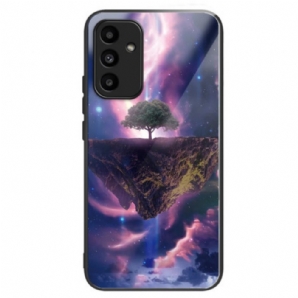 Hülle Samsung Galaxy A15 Handyhülle Aurora Night Gehärtetes Glas