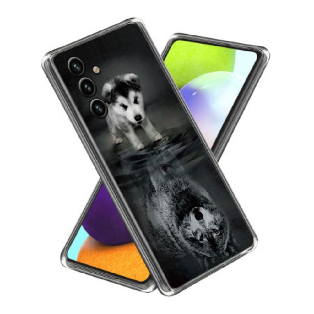 Hülle Samsung Galaxy A15 Handyhülle Hund Und Wolf