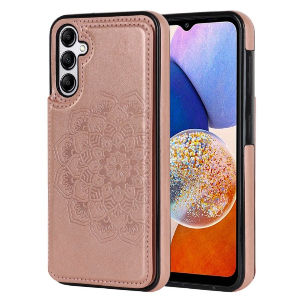 Hülle Samsung Galaxy A15 Handyhülle Kartenhalter Mit Mandala-muster