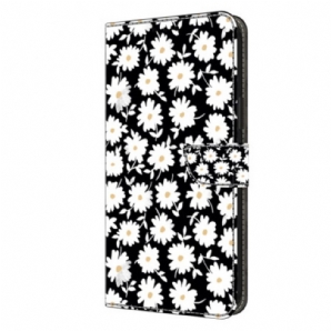 Lederhüllen Samsung Galaxy A15 Handyhülle Blumenmuster