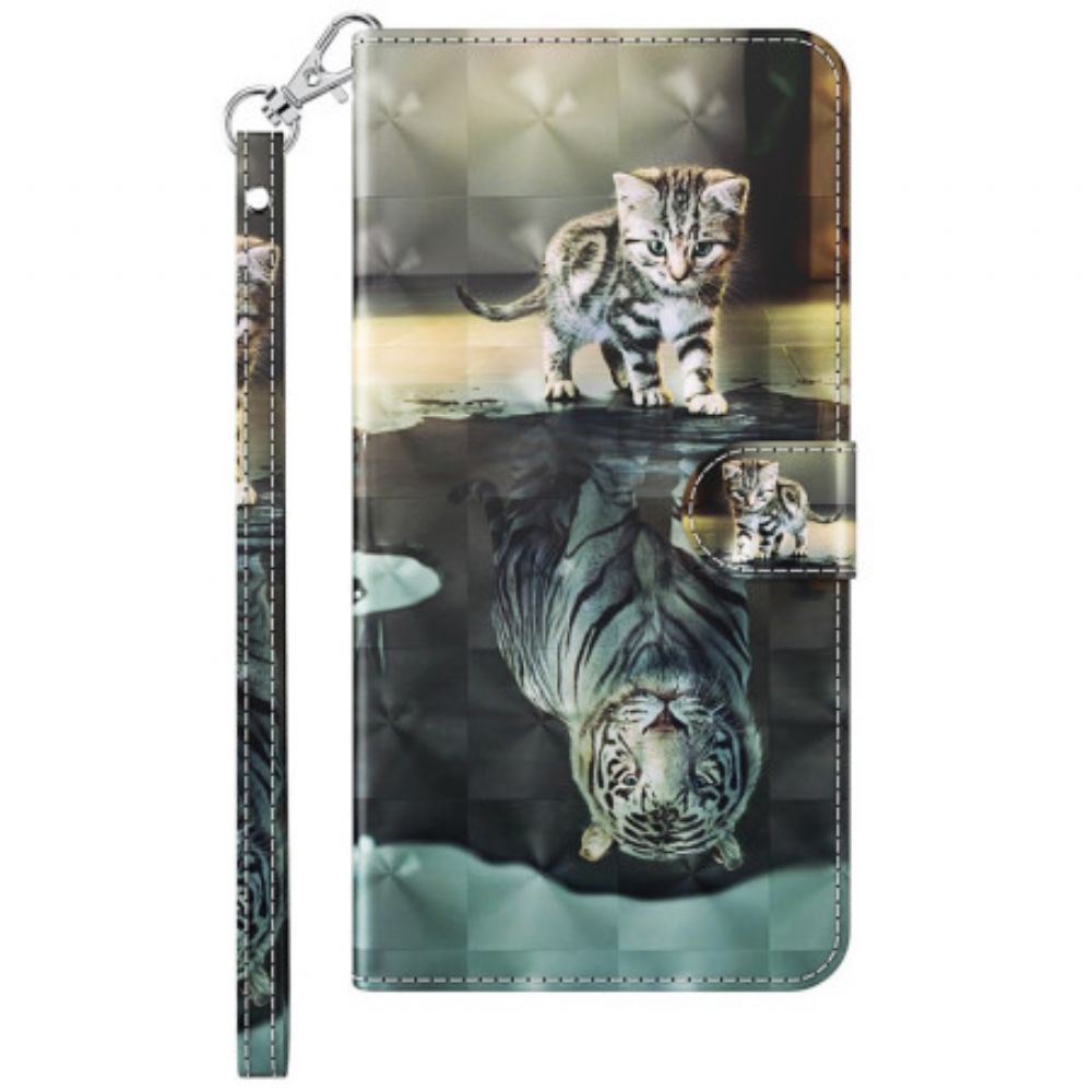 Lederhüllen Samsung Galaxy A15 Katze Und Tiger