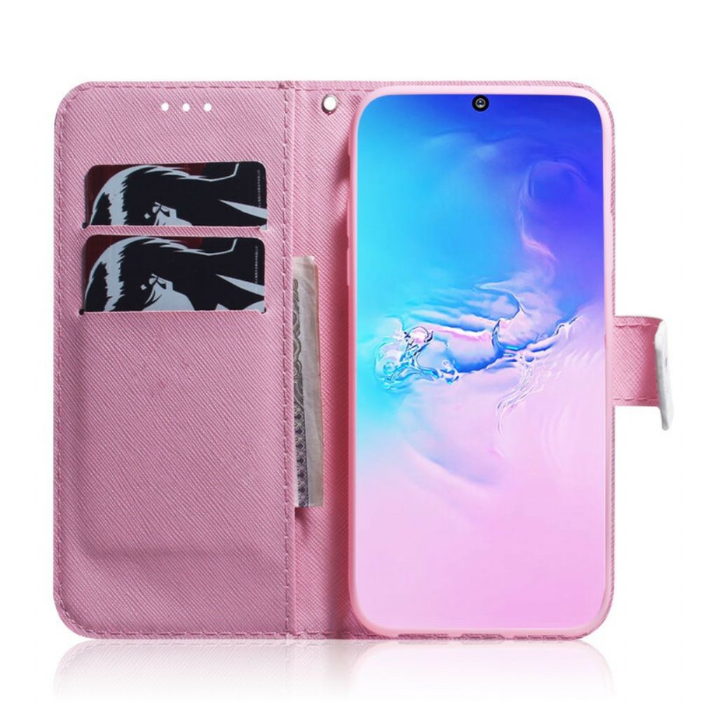 Flip Case Für Samsung Galaxy S10 Lite Alte Rosenblüte