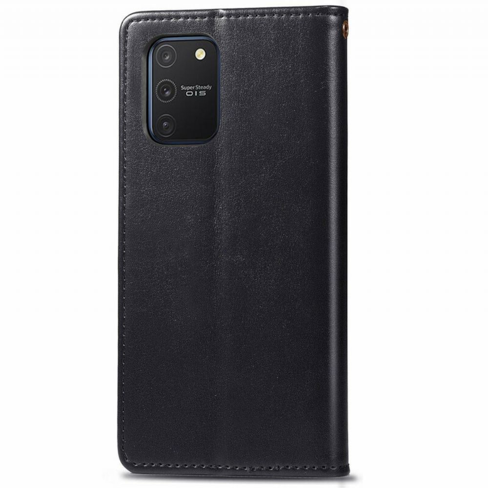 Flip Case Für Samsung Galaxy S10 Lite Kunstleder Und Vintage-verschluss