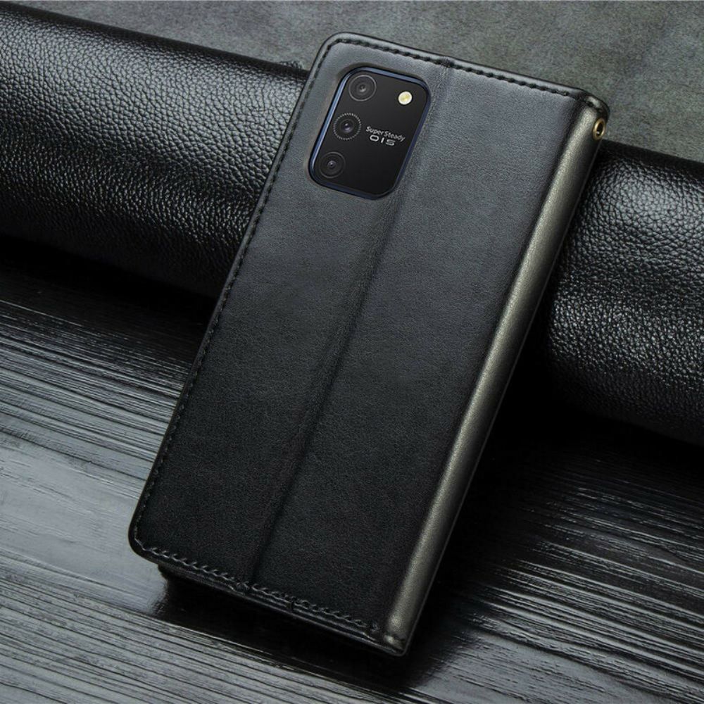 Flip Case Für Samsung Galaxy S10 Lite Kunstleder Und Vintage-verschluss