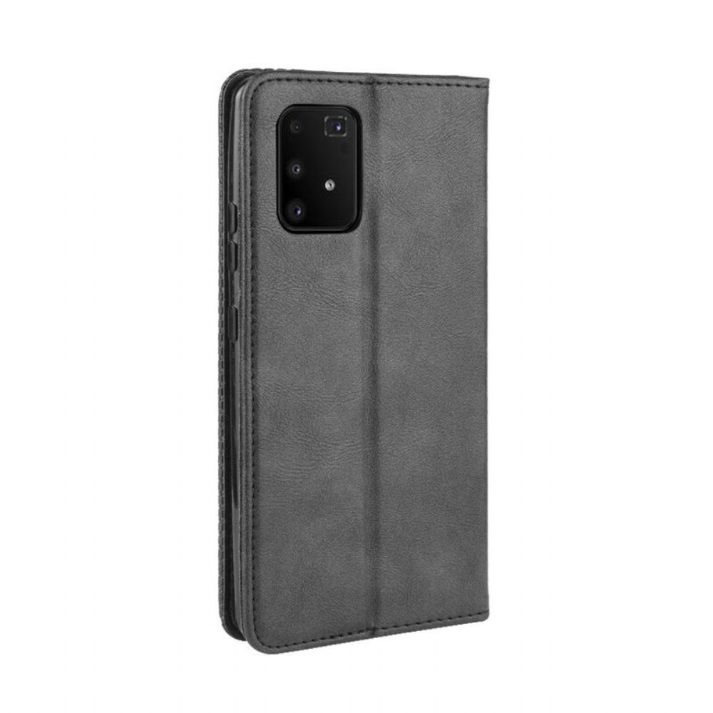 Schutzhülle Für Samsung Galaxy S10 Lite Flip Case Stilisierter Vintage-ledereffekt