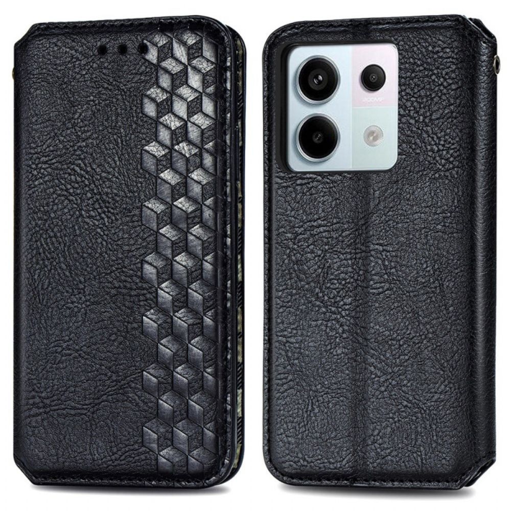 Flip Case Poco X6 5g Vintage 3d-diamanten