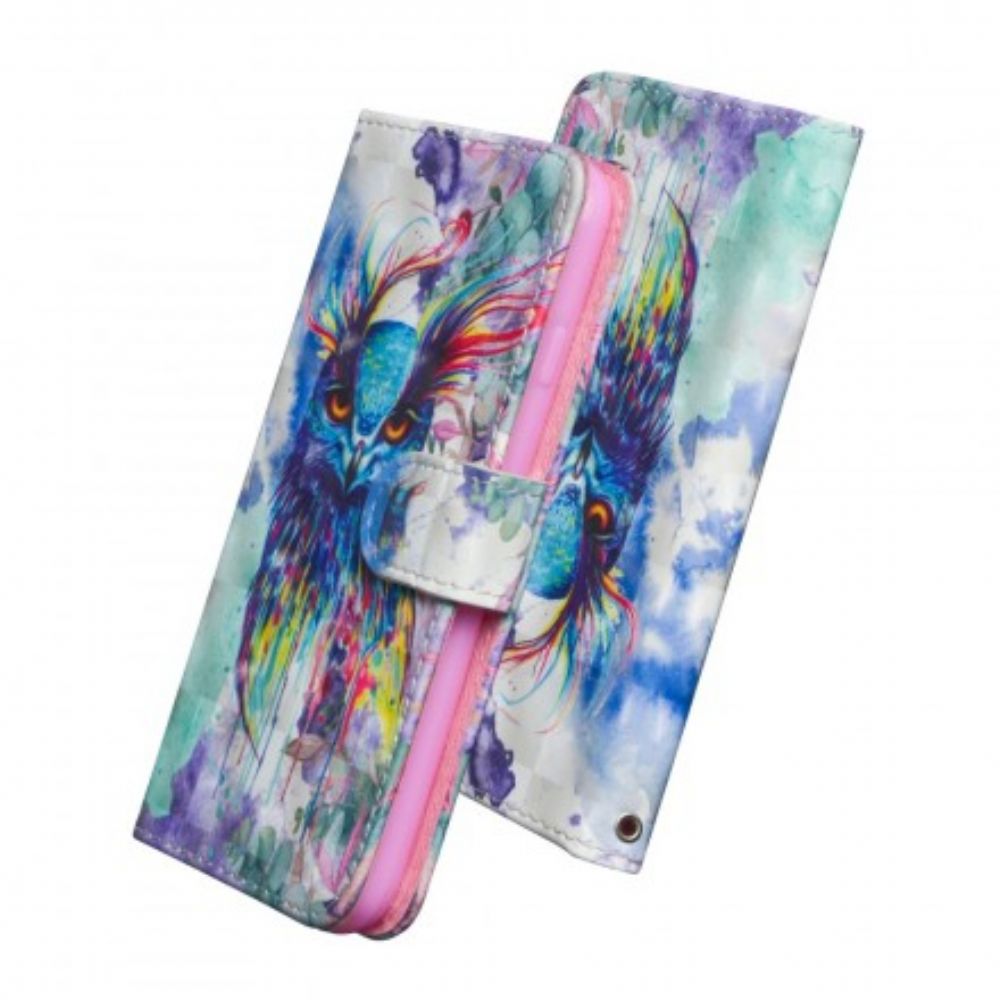 Flip Case Für Samsung Galaxy A70 Aquarell Vogel