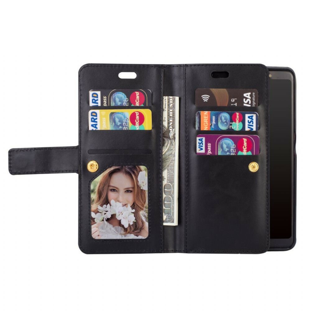 Flip Case Für Samsung Galaxy A70 Brieftasche Mit Lanyard