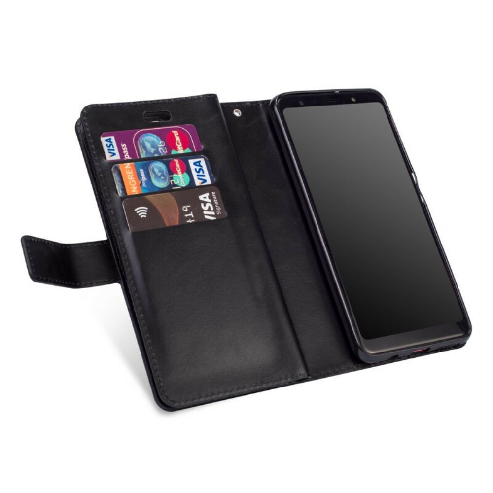 Flip Case Für Samsung Galaxy A70 Brieftasche Mit Lanyard