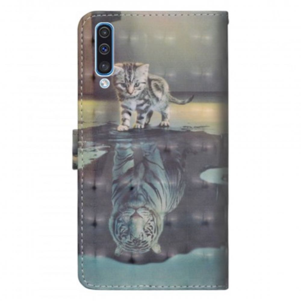 Flip Case Für Samsung Galaxy A70 Ernst Der Tiger